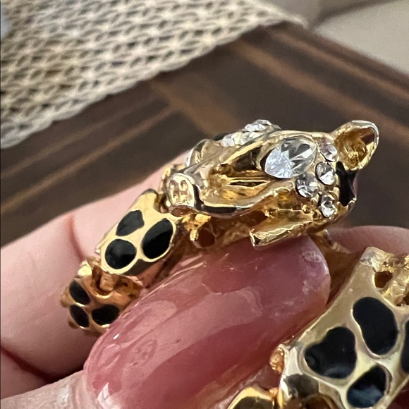 VTG- 1980’s Estate Articulated Panther shoulder brooch - Picture 7 of 9